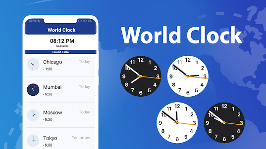 世界時計 - ワールド タイム ゾーン