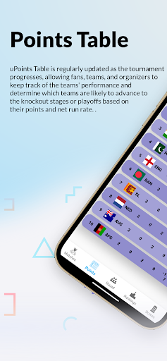 Android application Cricket World Cup 2023 India screenshort