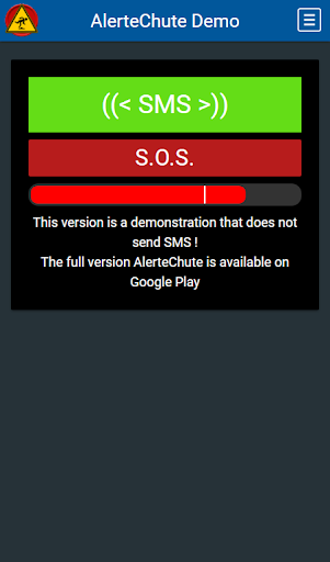 AlerteChute Demo Screen 3