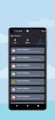 Transit Alerts Screen 3
