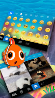 screenshot of Animated Crown Fish Keyboard T