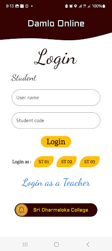 Android application Damlo Online screenshort