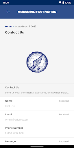 Screenshot of Moosomin First Nation