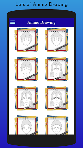 Android application How to Draw Anime Faces screenshort