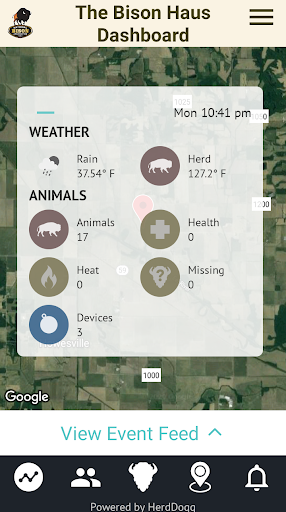 Android application The Bison App screenshort