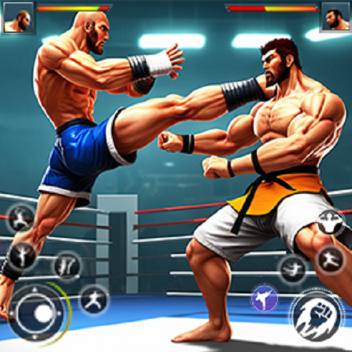 Bodybuilder Karate Fighting logo