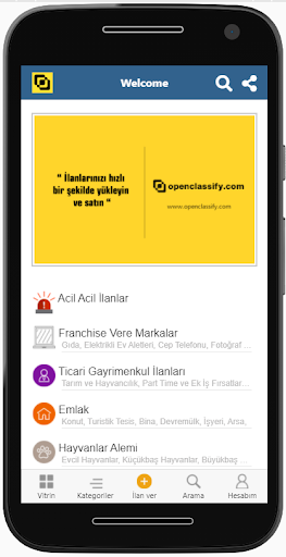 Android application Openclassify - Demo App screenshort