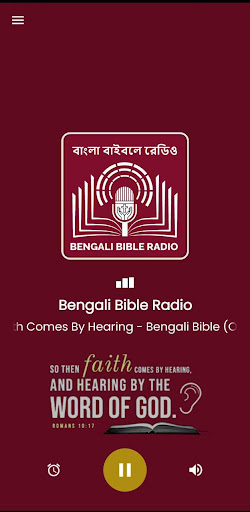 Android application Bengali Bible Radio screenshort