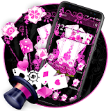 Pink Black Poker Theme icon