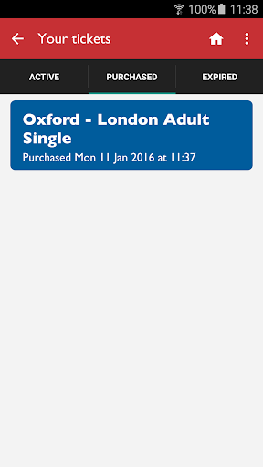 Oxford Tube Mobile Ticket