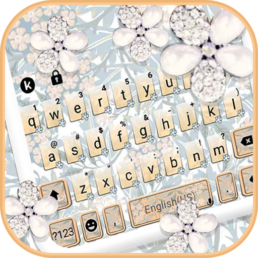 Floral Batik Pattern Keyboard logo