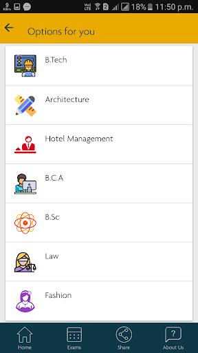 Collegepedia - Ranks | College Screen 2