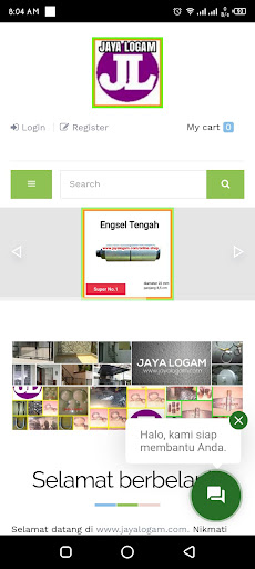 Android application Jaya Logam screenshort