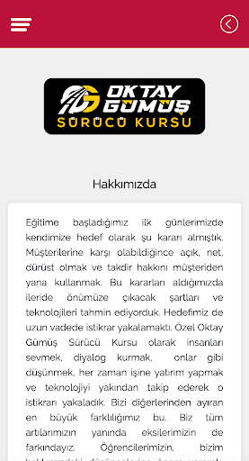 Oktay Gümüş Sürücü Kursu Screen 2