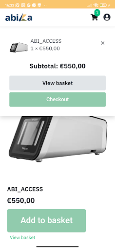 Abika Ecommerce Screen 2