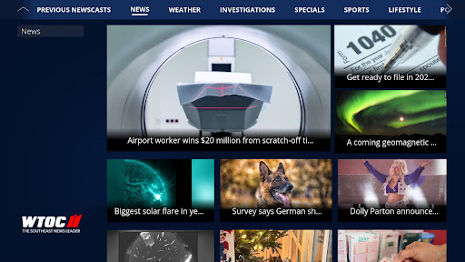 Screenshot of WTOC 11 News
