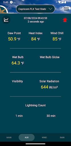 Columbia Weather Systems Screen 2