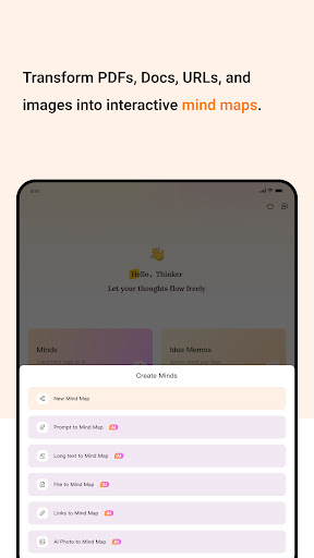 Screenshot of GitMind: AI Mind Mapping App