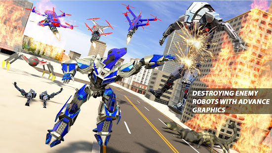 Dog Robot Transform: Real Drone Robot War 1.2 Screenshots 8