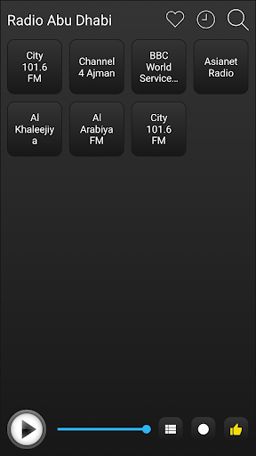 Abu Dhabi Radio FM AM Music Screen 2