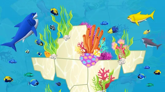 아기 상어: 바다 수족관