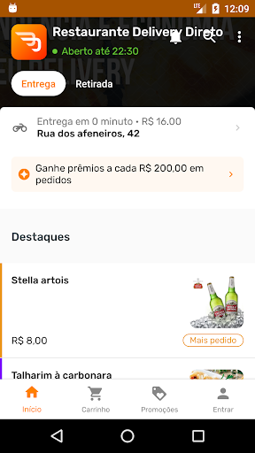 Restaurante Delivery Direto Screen 3