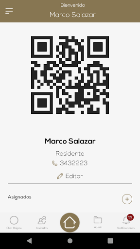 Android application Origina Residencial screenshort
