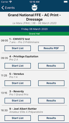 WST App Screen 2
