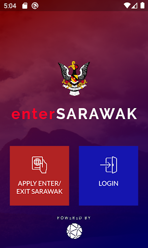 Android application enterSarawak screenshort