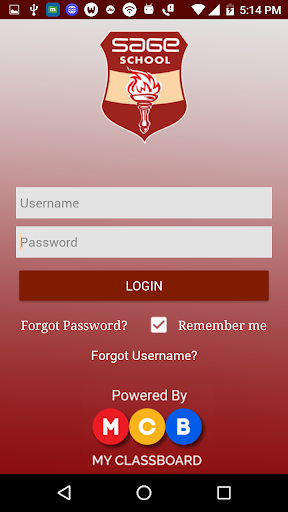 Android application Sage School Parent Portal screenshort