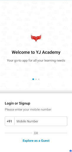 Android application YJ Academy screenshort