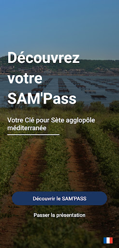 Android application SAM'Pass - multiservice screenshort