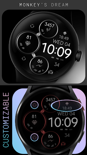 Android application Silver Digital Watch Face screenshort