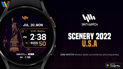 Android application SamWatch Scenery 2022 USA screenshort