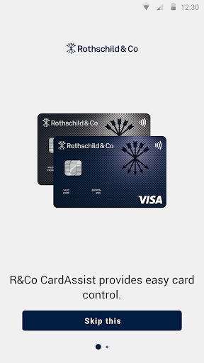 Android application Rothschild & Co CardAssist screenshort