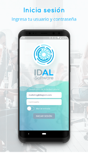 Android application IDAL - Control Horario screenshort