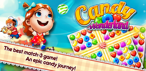 Candy Wonderland Match 3 Games Android app official cover banner