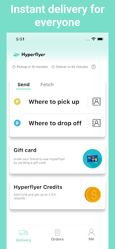 Android application Hyperflyer screenshort
