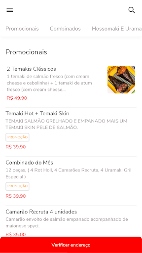Android application Recruta Sushi screenshort