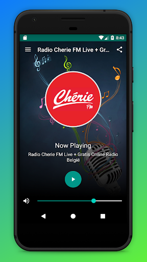 Android application Radio Cherie FM Belgique App screenshort