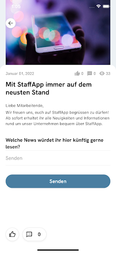 Android application StaffApp screenshort