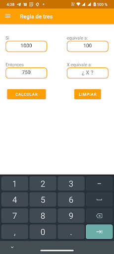 Regla de tres Screen 2