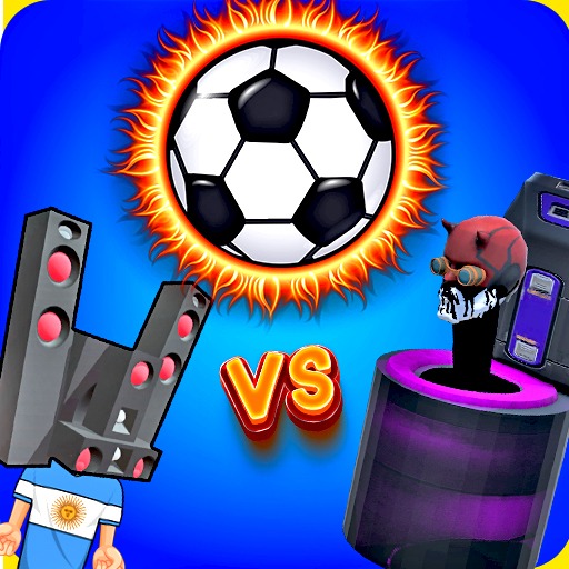 Football Head Soccer League Logo