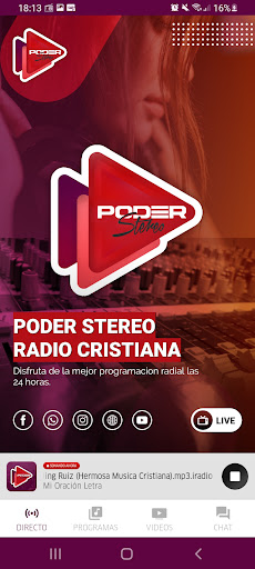Poder Stereo - Radio Cristiana Screen 2