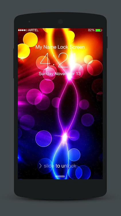 Abstract Neon Lock Screen - 4.0 - (Android)