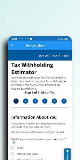 Tax status: Wheres my refund? Screen 3