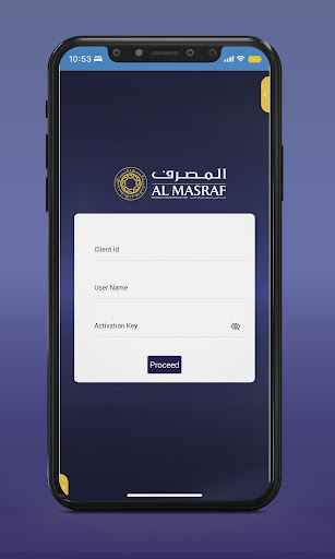 Android application Al Masraf Corporate screenshort