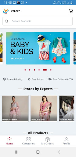 Android application Vstore screenshort