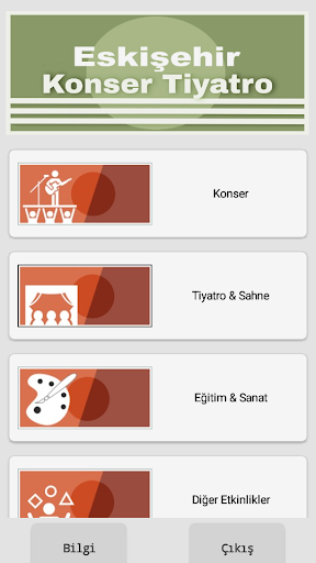 Android application Eskişehir Konser Tiyatro screenshort