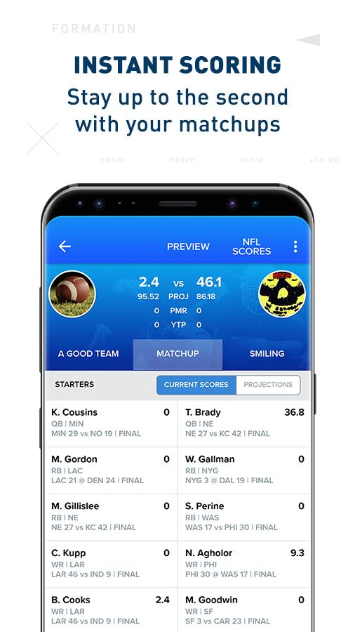 Android application CBS Sports Fantasy screenshort